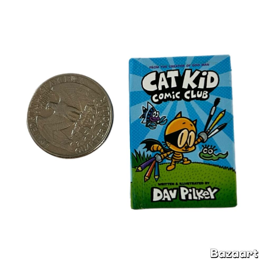 Mini Brands Books Cat Kid Comic Club by Dav Pilkey Hardcover New